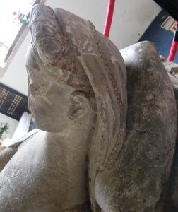 Ingham - Holy Trinity Roger de Bois 1300 and wife Margaret 1315 effigy 1380